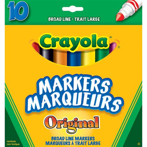 Crayola Broad Line Markers Assorted Colours Pk Grand Toy