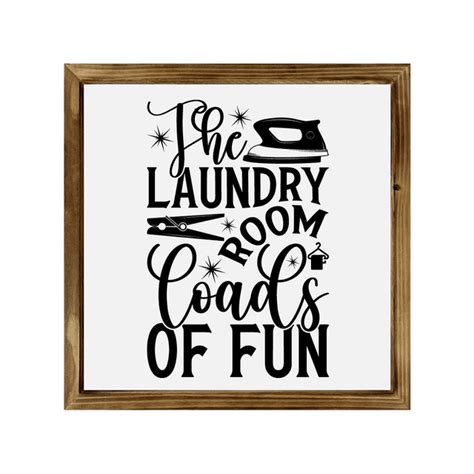 Eveokoki Loads Of Fun Sign 8x8 Inch Rustic Farmhouse Decor Home Sign