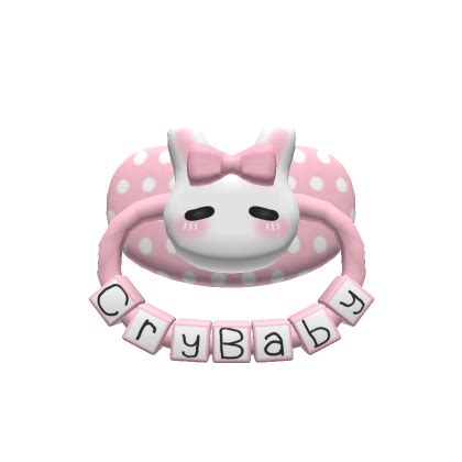 Kawaii Pink Bunny Baby Pacifier Roblox Item Rolimon S