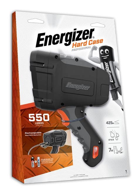 Energizer Hardcase Spotlight Rechargeable 550 Lumens Home Timber