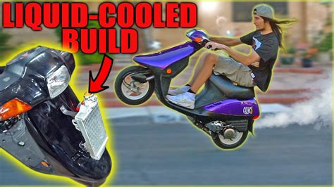 120cc STROKER WATER Cooled DIO BUILD Honda Elite AF16 YouTube