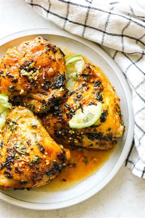 Cilantro Lime Chicken Thighs Air Fryer Chicken Recipes