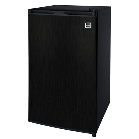 Rca 32 Cu Ft Mini Fridge In Black Stainless Steel Rfr335 Com The