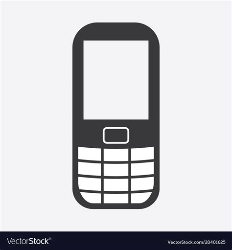 Cell phone icon mobile Royalty Free Vector Image