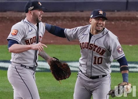 Photo Houston Astros Against New York Yankees Alcs Game Four In New