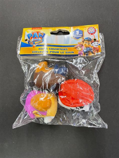 Nickelodeon Paw Patrol Bath Squirters Set Of 3 Skye Chase