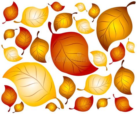 Autumn Leaves Background 2 stock illustration. Illustration of colour ...