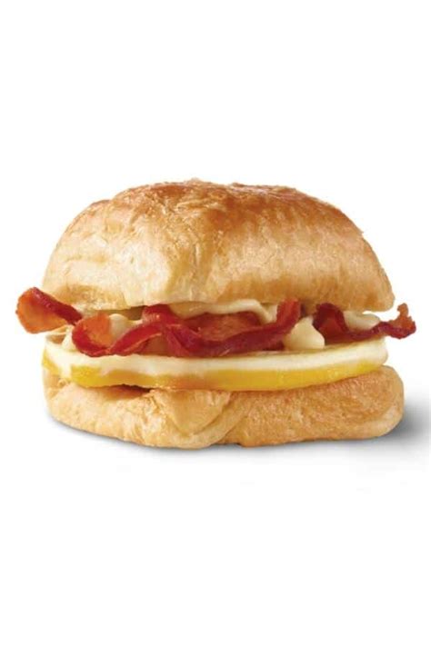 wendys bacon egg and cheese croissant - The Diet Chef