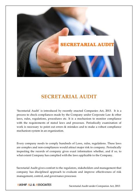 Secretarial Audit Under Companies Act 2013