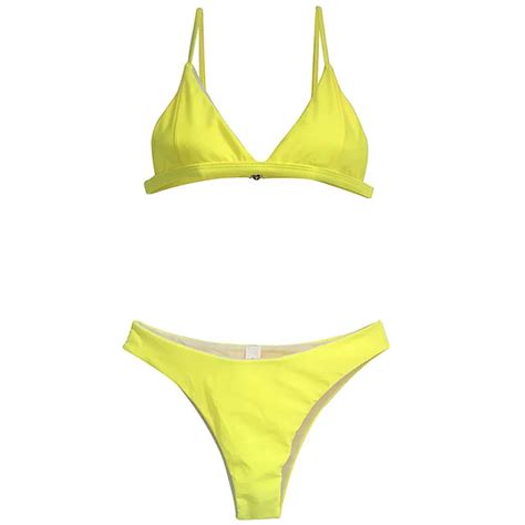 Pacento 2018 Sexy Mirco Bikini Set Seamless String Biquini Cheeky Swim