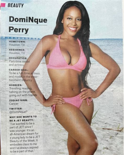 DomiNque Perry JET Beauty Of The Week 2012 Images