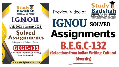 Free Sample Preview Of BEGC 132 IGNOU Solved Assignments 2022 2023