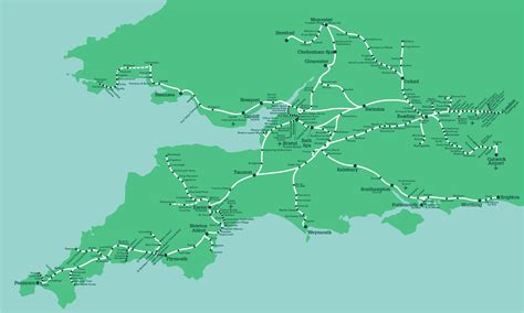 Rail Map southern England | secretmuseum