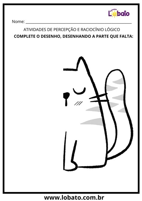 Complete O Desenho Para Imprimir - Atividades Complete o Desenho para Imprimir