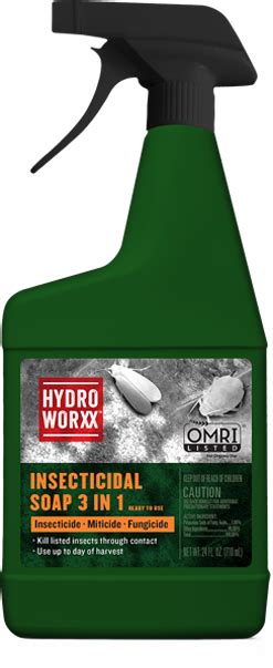 Hydroworxx Insecticidal Soap 3 In 1 Contact Killer For Insects Mites