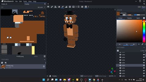 I Am Currently Making A Minecraft Fnaf Mod But My Freddy Model Seems