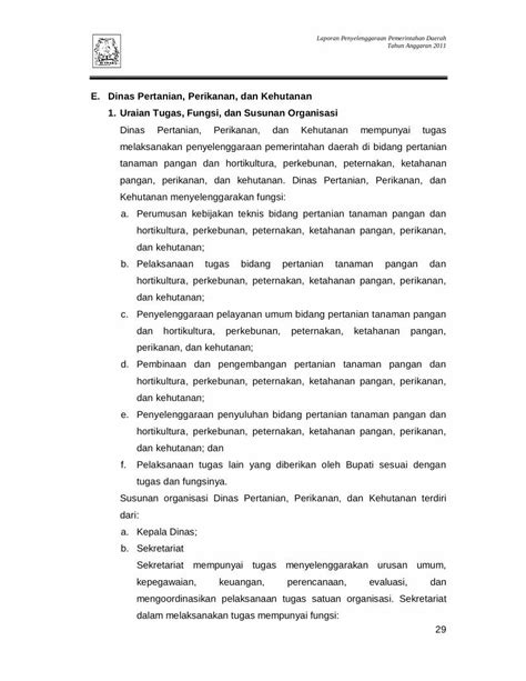 Pdf E Dinas Pertanian Perikanan Dan Kehutanan 1 Uraian · Pdf