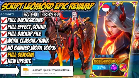 UPDATE SCRIPT SKIN LEOMORD EPIC REVAMP FULL EFFECT NO PASSWORD