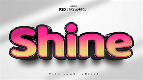 Premium PSD | Elegant pink black font effect editable template design