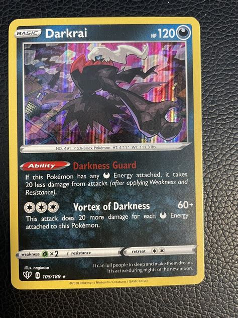 Pok Mon Tcg Darkrai Darkness Ablaze Reverse Holo Holo Rare Ebay