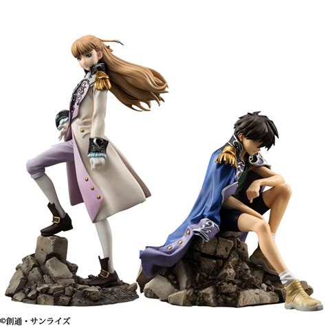 Crunchyroll Gundam Wing Heero Relena Figure Set Recreating 2nd OP