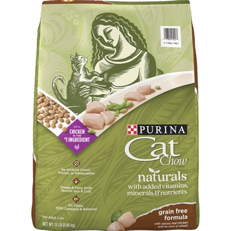 Purina Cat Chow Natural Grain Free Dry Cat Food Naturals With Real