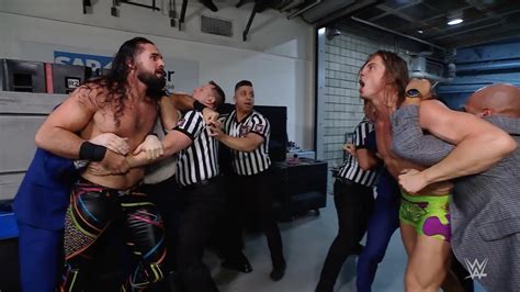 Seth Rollins Vs Riddle Fight Pit Match Bray Wyatt Return Tesed