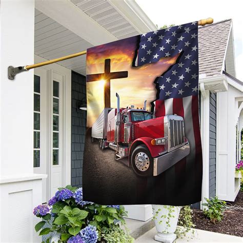 Trucker Flag Proud Trucker God Bless Trucker Flag Trv1776f Flagwix