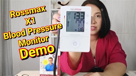 Rossmax Blood Pressure Monitor X1 With Large Cuff How To Use Youtube