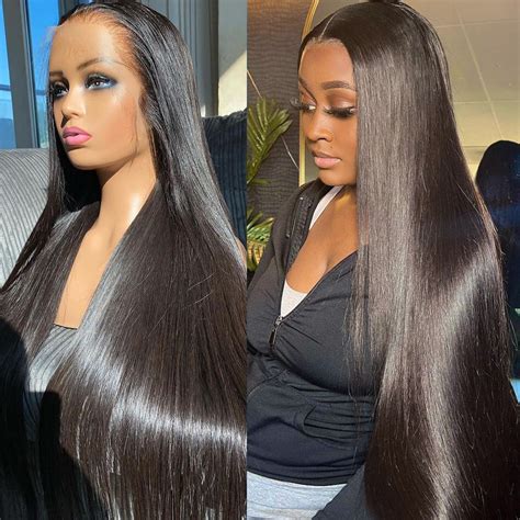 Premade Fake Scalp Wigs Straight Hair Lace Front Wigs West Kiss Hair