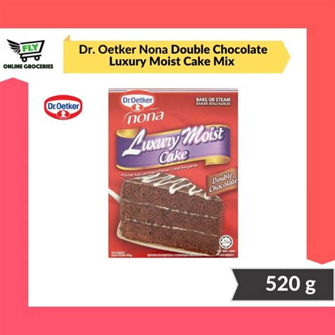 Dr Oetker Nona Double Chocolate Luxury Moist Cake Mix G Shopee