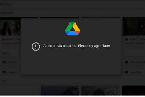 How To Fix An Error Occurred Google Drive Video