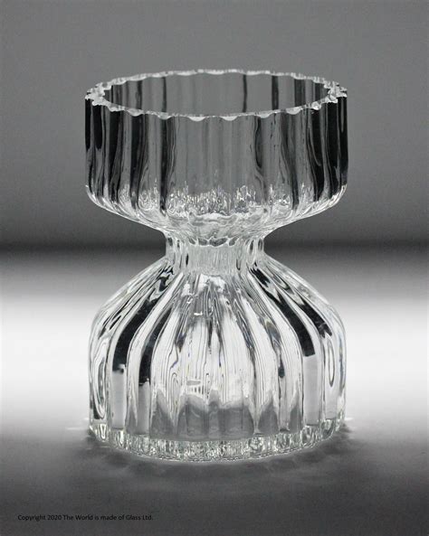 Wedgwood Glass Posy Vasecandle Holder Clear Rsw58 20th Century Glass