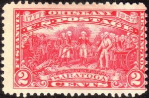 Stamp Surrender Of General Burgoyne By John Trumbull United