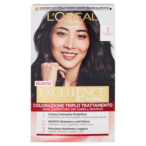 Loréal Paris Excellence Crema Colorante Triplo Trattamento Avanzato 1 Nero Carrefour