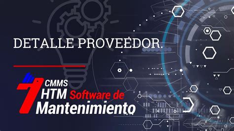 Detalle Proveedor HTM Mantenimiento YouTube