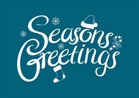 Seasons Greetings Text Stock Vector Rudall30 89644930