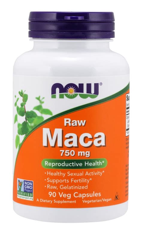 Maca 750 Mg Raw 90 Veg Capsules