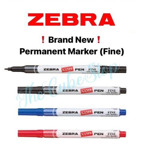 Zebra Name Pen Permanent Marker Fine Hobbies And Toys Stationery