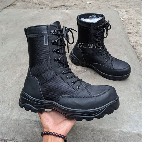 SEPATU PDL TNI AD JATAH PEMBAGIAN MODEL WEBA SAFETY BOOTS UJUNG BESI