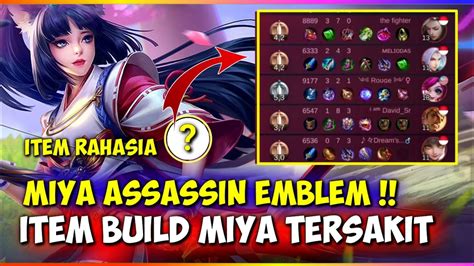 EMBLEM ITEM BUILD MIYA TERSAKIT 2021 MOBILE LEGENDS YouTube