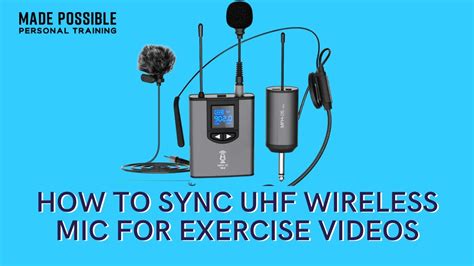 How To Sync And Pair UHF Wireless Microphone System Transmitter And