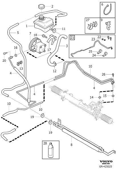 Volvo Xc90 Power Steering Pressure Hose 30645993 Volvo Cars Mall Of Georgia Buford Ga