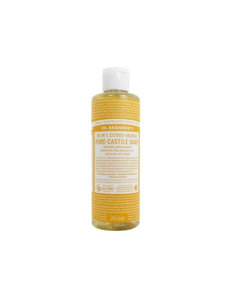 Dr Bronners Jab N L Quido Biol Gico Citrus Orange Ml