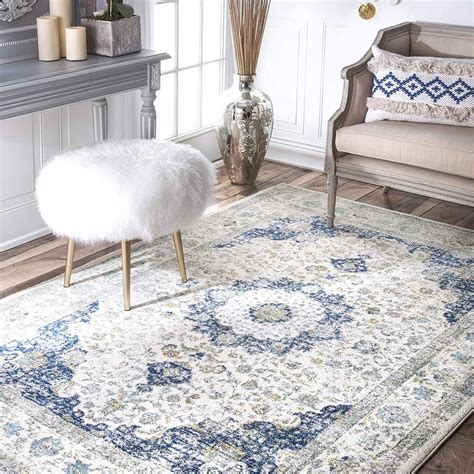 Nuloom Traditional Persian Vintage Blue Rug Best Home Products From