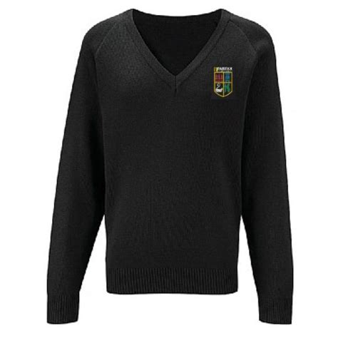 Fairfax Academy Knitted Jumper Crested School Wear