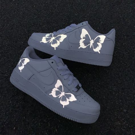 M Reflective Butterfly Af White Nuwavezz Butterfly Shoes Fresh