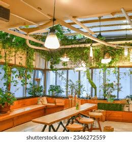 Indoor Photo Forest Interior Cafe AI-generated image 2346272559 ...