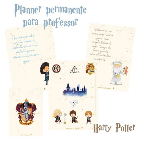 Planner Para Professor Harry Potter Arquivo Em Pdf Elo