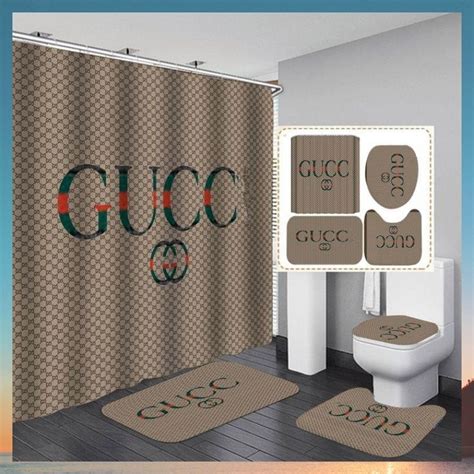 Best Gucci Window Bathroom Shower Curtains Set